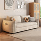 32"H Scandinavian Sleeper Sofa Futon Leather Storage Sleeper Sofa Clearhalo 'furn' 'furn_futons' 'Furniture' 'Futons & Daybeds' 'Futons' 'Living Room Furniture' 7121397