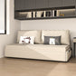 32"H Scandinavian Sleeper Sofa Futon Beige Foldable Sleeper Sofa