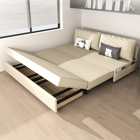 32 "h divano dormiente scandinavo futon beige divano pieghevole.