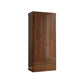 Contemporary Style Wardrobe Armoire Solid Wood Wardrobe Closet with Doors and Drawers Armoire 39"L x 23"W x 83"H Nut-Brown Clearhalo 'Armoires & Wardrobes' 'armoires_wardrobes' 'Bedroom Furniture' 'furn' 'furn_armoires_wardrobes' 'Furniture' 7121642