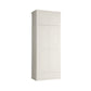 Contemporary Style Wardrobe Armoire Solid Wood Wardrobe Closet with Doors and Drawers Armoire with Top Cabinet 39"L x 23"W x 83"H White Clearhalo 'Armoires & Wardrobes' 'armoires_wardrobes' 'Bedroom Furniture' 'furn' 'furn_armoires_wardrobes' 'Furniture' 7121644