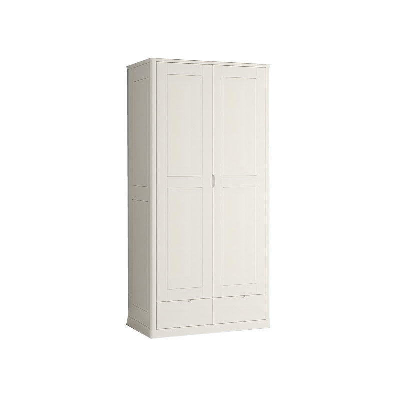 Contemporary Style Wardrobe Armoire Solid Wood Wardrobe Closet with Doors and Drawers Clearhalo 'Armoires & Wardrobes' 'armoires_wardrobes' 'Bedroom Furniture' 'furn' 'furn_armoires_wardrobes' 'Furniture' 7121645