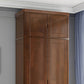 Contemporary Style Wardrobe Armoire Solid Wood Wardrobe Closet with Doors and Drawers Clearhalo 'Armoires & Wardrobes' 'armoires_wardrobes' 'Bedroom Furniture' 'furn' 'furn_armoires_wardrobes' 'Furniture' 7121652