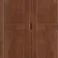 Contemporary Style Wardrobe Armoire Solid Wood Wardrobe Closet with Doors and Drawers Clearhalo 'Armoires & Wardrobes' 'armoires_wardrobes' 'Bedroom Furniture' 'furn' 'furn_armoires_wardrobes' 'Furniture' 7121654