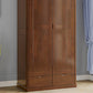 Contemporary Style Wardrobe Armoire Solid Wood Wardrobe Closet with Doors and Drawers Clearhalo 'Armoires & Wardrobes' 'armoires_wardrobes' 'Bedroom Furniture' 'furn' 'furn_armoires_wardrobes' 'Furniture' 7121655