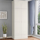 Contemporary Style Wardrobe Armoire Solid Wood Wardrobe Closet with Doors and Drawers Clearhalo 'Armoires & Wardrobes' 'armoires_wardrobes' 'Bedroom Furniture' 'furn' 'furn_armoires_wardrobes' 'Furniture' 7121656