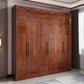 Contemporary Style Wardrobe Armoire Wood Wardrobe Closet with Doors and Drawer
