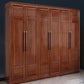 Contemporary Style Wardrobe Armoire Wood Wardrobe Closet with Doors and Drawer