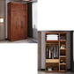 Contemporary Style Wardrobe Armoire Wood Wardrobe Closet with Doors and Drawer