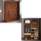 Contemporary Style Wardrobe Armoire Wood Wardrobe Closet with Doors and Drawer