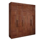 Contemporary Style Wardrobe Armoire Wood Wardrobe Closet with Doors and Drawer