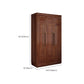 Contemporary Style Wardrobe Armoire Wood Wardrobe Closet with Doors and Drawer