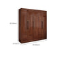 Contemporary Style Wardrobe Armoire Wood Wardrobe Closet with Doors and Drawer