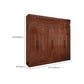Contemporary Style Wardrobe Armoire Wood Wardrobe Closet with Doors and Drawer