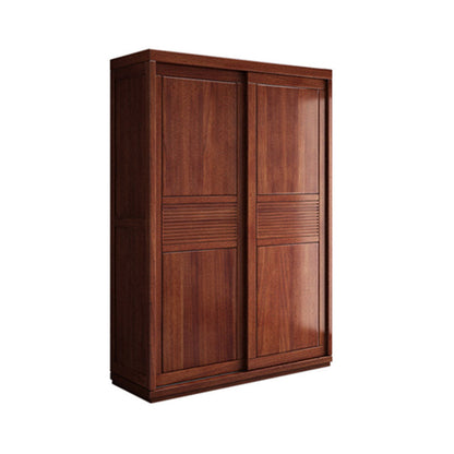 Armoire de style contemporain Armoire en bois massif placard de garde-robe avec portes et tiroir
