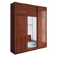 Armoire de style contemporain Armoire en bois massif placard de garde-robe avec portes et tiroir