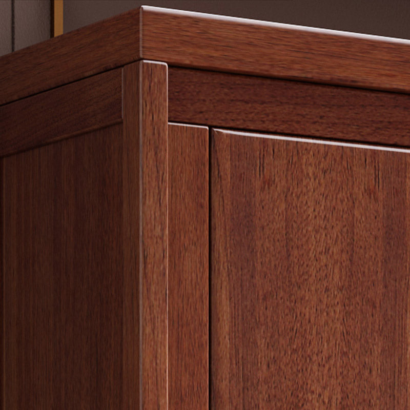 Armoire de style contemporain Armoire en bois massif placard de garde-robe avec portes et tiroir