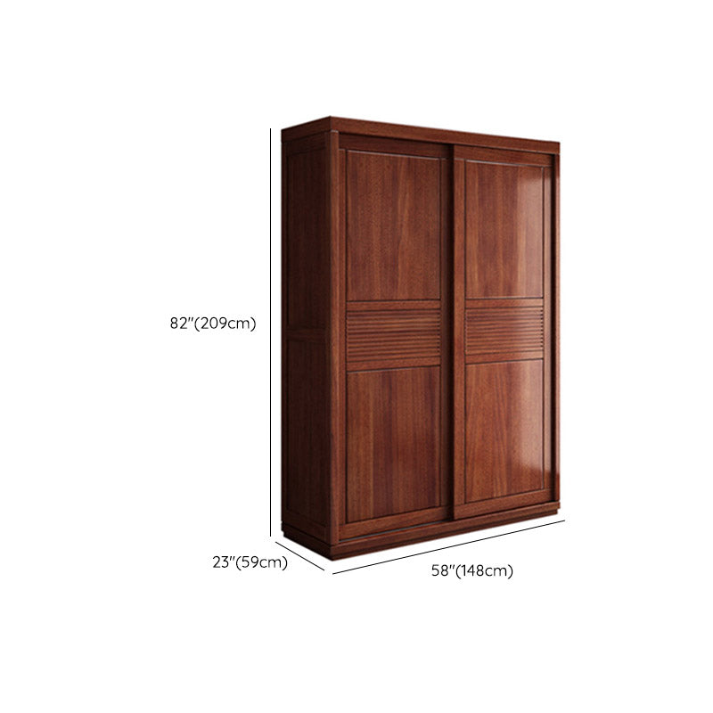 Armoire de style contemporain Armoire en bois massif placard de garde-robe avec portes et tiroir