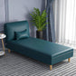 Modern Reclining Armless Chaise Fabric/Faux Leather Accent Chair Green Clearhalo 'Chairs & Seating' 'Chaise Lounge' 'chaise_lounge' 'furn' 'furn_chaise_lounge' 'Furniture' 'Living Room Furniture' 7128162