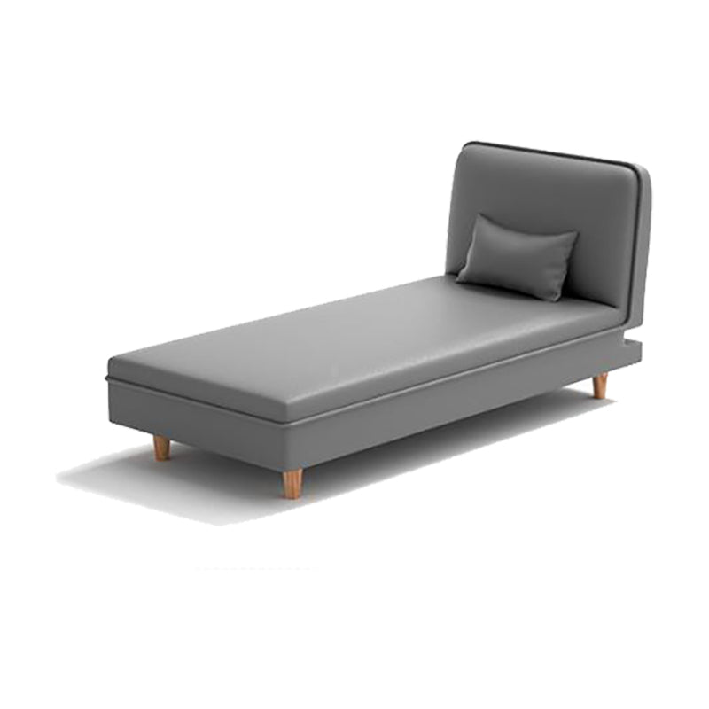 Modern Reclining Armless Chaise Fabric/Faux Leather Accent Chair Clearhalo 'Chairs & Seating' 'Chaise Lounge' 'chaise_lounge' 'furn' 'furn_chaise_lounge' 'Furniture' 'Living Room Furniture' 7128165