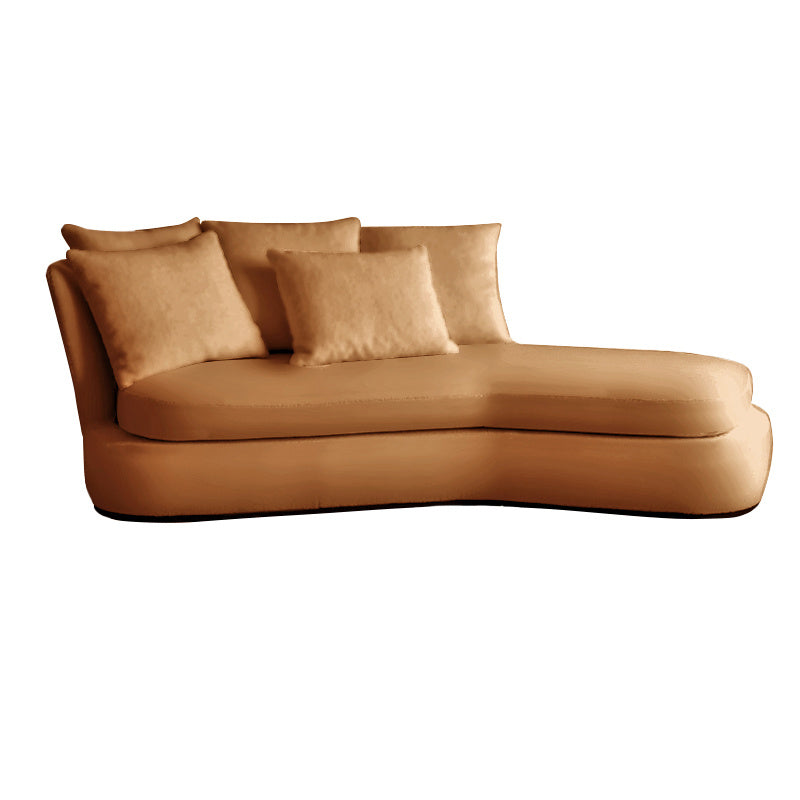Chaise longue francese con braccioli svasati, sedia con un bracciolo per soggiorno