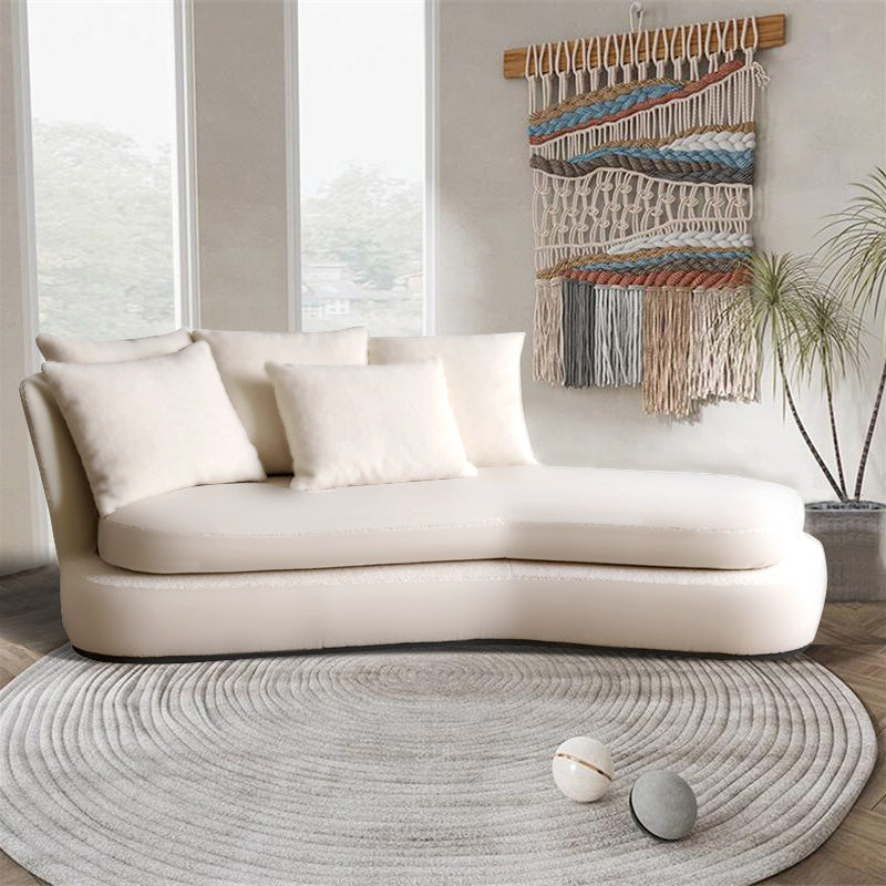 Chaise longue francese con braccioli svasati, sedia con un bracciolo per soggiorno
