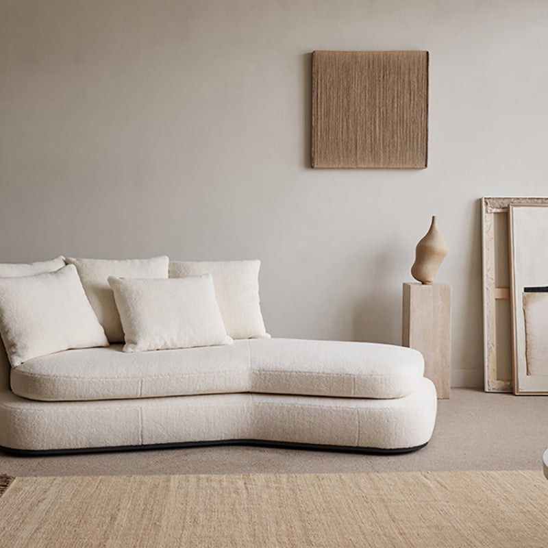 Chaise longue francese con braccioli svasati, sedia con un bracciolo per soggiorno