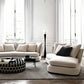 Chaise longue francese con braccioli svasati, sedia con un bracciolo per soggiorno