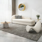 French Country One Armed Chaise, Wool Round Arms Accent Chair Clearhalo 'Chairs & Seating' 'Chaise Lounge' 'chaise_lounge' 'furn' 'furn_chaise_lounge' 'Furniture' 'Living Room Furniture' 7128189