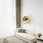 French Country One Armed Chaise, Wool Round Arms Accent Chair Clearhalo 'Chairs & Seating' 'Chaise Lounge' 'chaise_lounge' 'furn' 'furn_chaise_lounge' 'Furniture' 'Living Room Furniture' 7128191