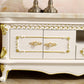 Support multimédia TV moderne Console multimédia TV en marbre avec 2 tiroirs