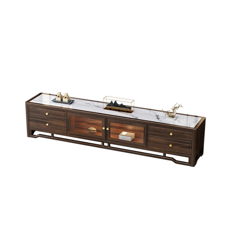 Glam TV Media Stand Tiroirs inclus TV Media Console avec pour le salon