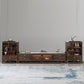 Glam TV Media Stand Tiroirs inclus TV Media Console avec pour le salon