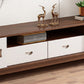 Console multimédia TV en bois Console multimédia scandinave avec tiroirs