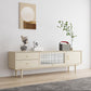 Glam TV Media Stand Solid Wood TV Media Console with Drawers 94.5"L x 16"W x 20"H Apricot Clearhalo 'furn' 'furn_tv_stands_entertainment_centers' 'Furniture' 'Living Room Furniture' 'TV Stands & Entertainment Centers' 'TV Stands & Media Storage Furniture' 'tv_stands_entertainment_centers' 7129195