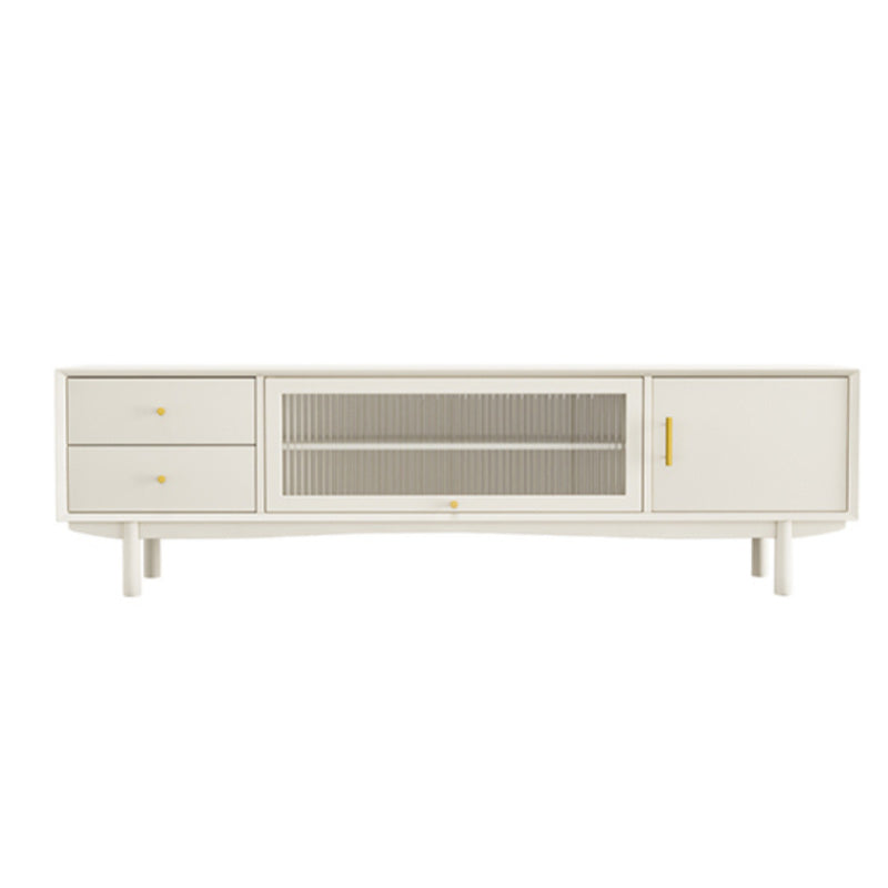 Glam TV Media Stand Solid Wood TV Media Console with Drawers Clearhalo 'furn' 'furn_tv_stands_entertainment_centers' 'Furniture' 'Living Room Furniture' 'TV Stands & Entertainment Centers' 'TV Stands & Media Storage Furniture' 'tv_stands_entertainment_centers' 7129201