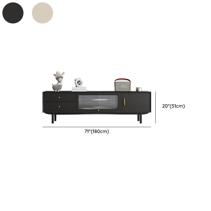Glam TV Media Stand Solid Wood TV Media Console with Drawers Clearhalo 'furn' 'furn_tv_stands_entertainment_centers' 'Furniture' 'Living Room Furniture' 'TV Stands & Entertainment Centers' 'TV Stands & Media Storage Furniture' 'tv_stands_entertainment_centers' 7129203