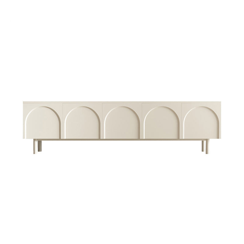 Modern TV Media Stand Wooden TV Media Console for Living Room 79"L x 16"W x 22"H Wood Wavy Line Clearhalo 'furn' 'furn_tv_stands_entertainment_centers' 'Furniture' 'Living Room Furniture' 'TV Stands & Entertainment Centers' 'TV Stands & Media Storage Furniture' 'tv_stands_entertainment_centers' 7129208