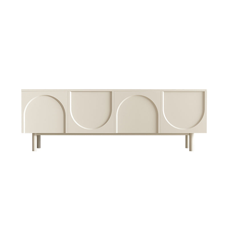 Modern TV Media Stand Wooden TV Media Console for Living Room 71"L x 16"W x 22"H Stone Oval Clearhalo 'furn' 'furn_tv_stands_entertainment_centers' 'Furniture' 'Living Room Furniture' 'TV Stands & Entertainment Centers' 'TV Stands & Media Storage Furniture' 'tv_stands_entertainment_centers' 7129219