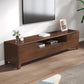 Scandinavian TV Media Stand Solid Wood TV Media Console with Drawers Nut-Brown Clearhalo 'furn' 'furn_tv_stands_entertainment_centers' 'Furniture' 'Living Room Furniture' 'TV Stands & Entertainment Centers' 'TV Stands & Media Storage Furniture' 'tv_stands_entertainment_centers' 7129261