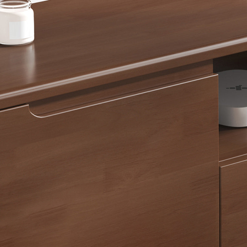 Scandinavian TV Media Stand Solid Wood TV Media Console with Drawers Clearhalo 'furn' 'furn_tv_stands_entertainment_centers' 'Furniture' 'Living Room Furniture' 'TV Stands & Entertainment Centers' 'TV Stands & Media Storage Furniture' 'tv_stands_entertainment_centers' 7129266