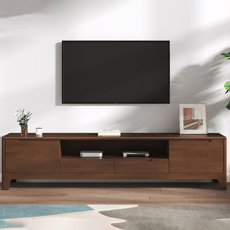 Scandinavian TV Media Stand Solid Wood TV Media Console with Drawers Clearhalo 'furn' 'furn_tv_stands_entertainment_centers' 'Furniture' 'Living Room Furniture' 'TV Stands & Entertainment Centers' 'TV Stands & Media Storage Furniture' 'tv_stands_entertainment_centers' 7129267