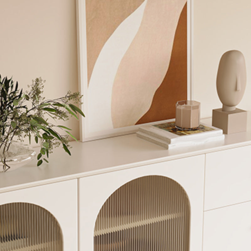 Modern Display Stand Wood Glass Doors Display Cabinet for Dining Room Clearhalo 'Display & China Cabinets' 'display_china_cabinets' 'furn' 'furn_display_china_cabinets' 'Furniture' 'Kitchen & Dining Furniture' 7129281