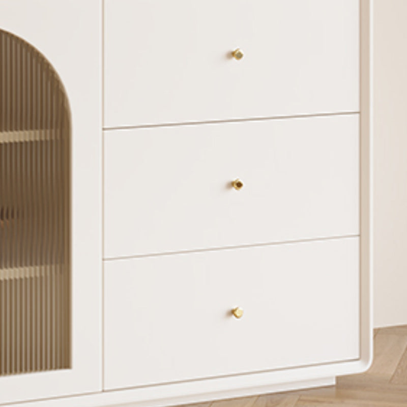 Modern Display Stand Wood Glass Doors Display Cabinet for Dining Room Clearhalo 'Display & China Cabinets' 'display_china_cabinets' 'furn' 'furn_display_china_cabinets' 'Furniture' 'Kitchen & Dining Furniture' 7129282