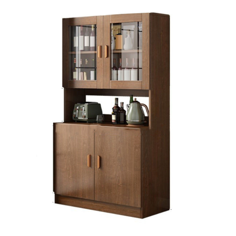 Contemporary Dining Hutch Wood Hutch Buffet with Doors for Dining Room Clearhalo 'Display & China Cabinets' 'display_china_cabinets' 'furn' 'furn_display_china_cabinets' 'Furniture' 'Kitchen & Dining Furniture' 7129464
