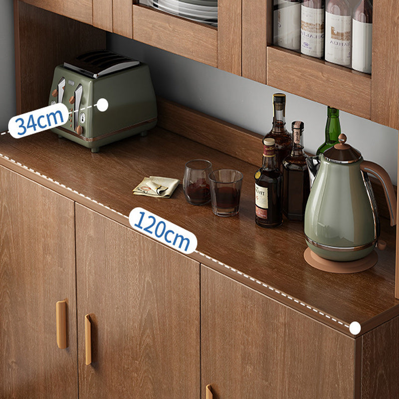 Contemporary Dining Hutch Wood Hutch Buffet with Doors for Dining Room Clearhalo 'Display & China Cabinets' 'display_china_cabinets' 'furn' 'furn_display_china_cabinets' 'Furniture' 'Kitchen & Dining Furniture' 7129466