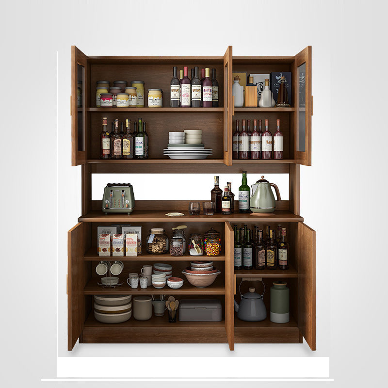 Contemporary Dining Hutch Wood Hutch Buffet with Doors for Dining Room Clearhalo 'Display & China Cabinets' 'display_china_cabinets' 'furn' 'furn_display_china_cabinets' 'Furniture' 'Kitchen & Dining Furniture' 7129467