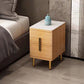 Stone Nightstand Classic Glam Bedside Cabinet with 2 Drawers 10"L x 16"W x 21"H Natural 1 Piece Clearhalo 'Bedroom Furniture' 'furn' 'furn_night_stand' 'Furniture' 'night_stand' 'Nightstands' 7129500