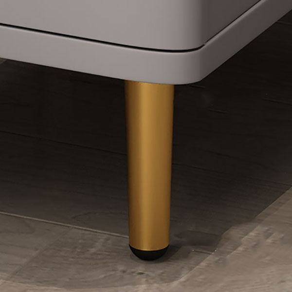 Stone Nightstand Classic Glam Bedside Cabinet with 2 Drawers Clearhalo 'Bedroom Furniture' 'furn' 'furn_night_stand' 'Furniture' 'night_stand' 'Nightstands' 7129508