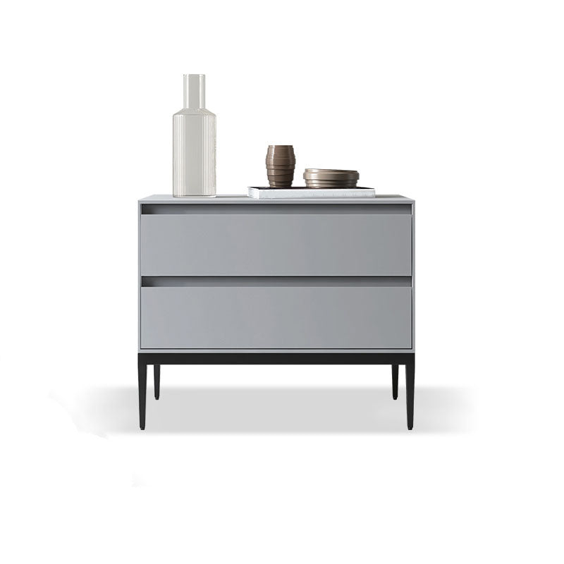 Modern Accent Table Nightstand Wooden Bedside Cabinet for Bedroom Light Gray 1 Piece Clearhalo 'Bedroom Furniture' 'furn' 'furn_night_stand' 'Furniture' 'night_stand' 'Nightstands' 7129521